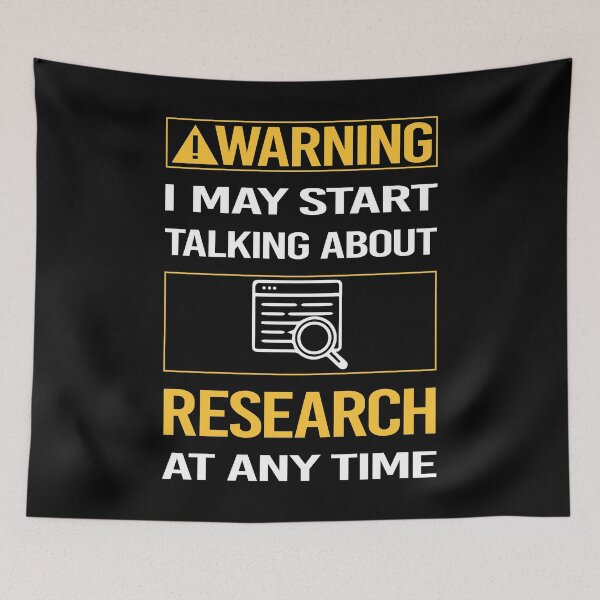 Item preview, Funny Warning Research Researcher designed and sold by FulviaContreras.