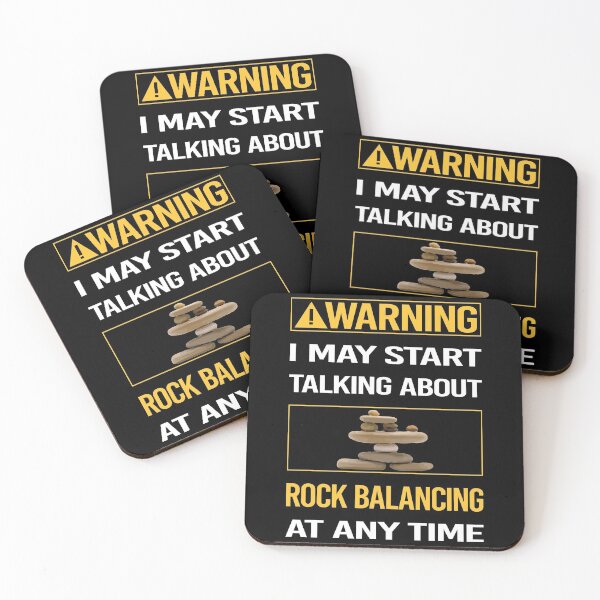 Item preview, Funny Warning Rock Balancing Stone Stones Rocks Stacking designed and sold by FulviaContreras.