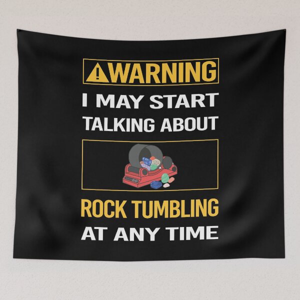 Item preview, Funny Warning Rock Tumbling Tumbler designed and sold by FulviaContreras.
