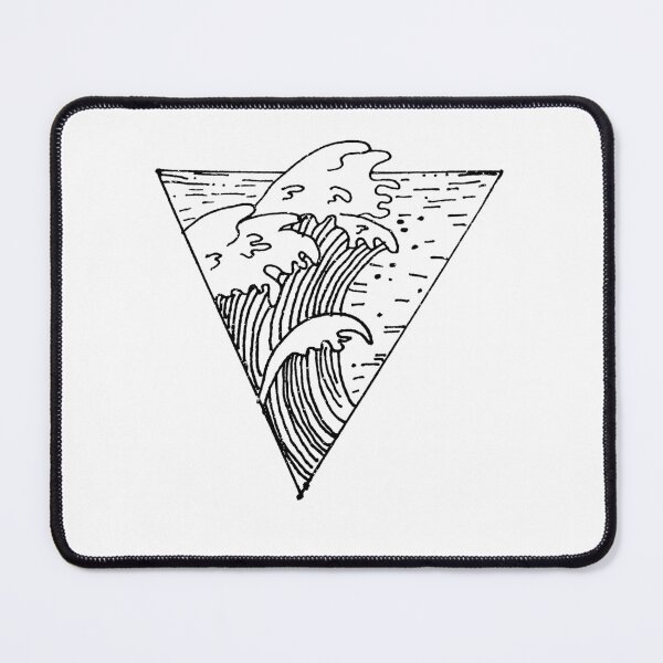 Item preview, Triangle Waves Sketch designed and sold by Parag's Travel Shop.