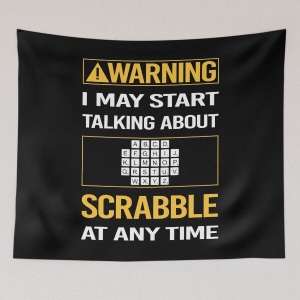 Item preview, Funny Warning Scrabble designed and sold by FulviaContreras.