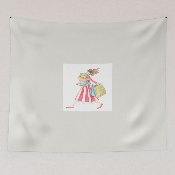 Item preview,  Girl shopping ,illustration of the story "backpack" designed and sold by vita masi.