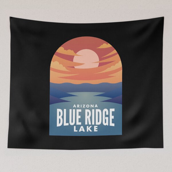 Artikelvorschau, Blue Ridge Lake AZ Retro Sunset entworfen und verkauft von HalpinDesign.