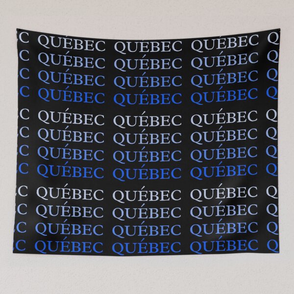 Artikelvorschau, 4 x Québec in Blau - Quebec entworfen und verkauft von No.1 Canada Designs.