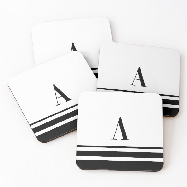 Item preview, Black Stripes Initial Letter A designed and sold by TimelessChic.