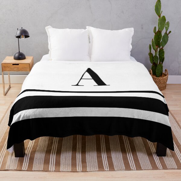 Item preview, Black Stripes Initial Letter A designed and sold by TimelessChic.