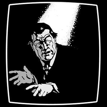 Artwork thumbnail, In the Limelight - Vintage Man in Light Poster Design by mike-gray