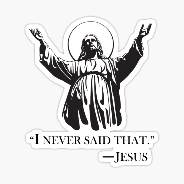 Funny Jesus Stickers Redbubble
