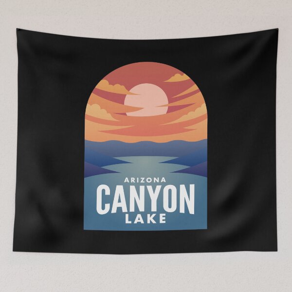 Item preview, Canyon Lake AZ Retro Sunset designed and sold by HalpinDesign.