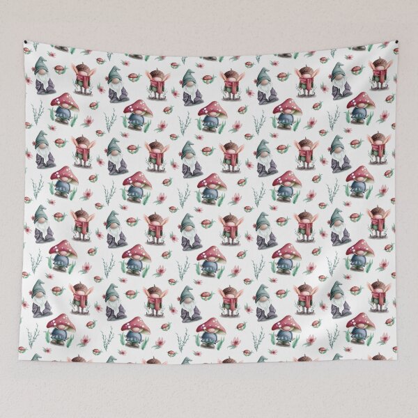 Item preview, Woodland wee folk pattern designed and sold by MysticBohemia.