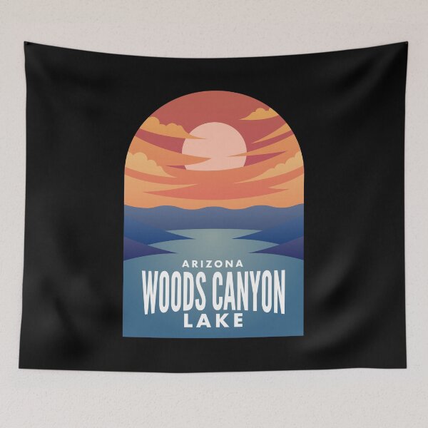 Artikelvorschau, Woods Canyon Lake AZ Retro Sunset entworfen und verkauft von HalpinDesign.