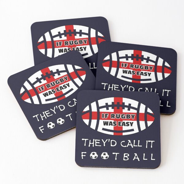 Item preview, If rugby was easy they'd call it football (England, English) balls designed and sold by SolidEarthArt.
