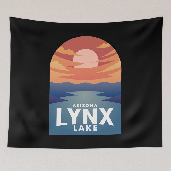 Item preview, Lynx Lake AZ Retro Sunset designed and sold by HalpinDesign.