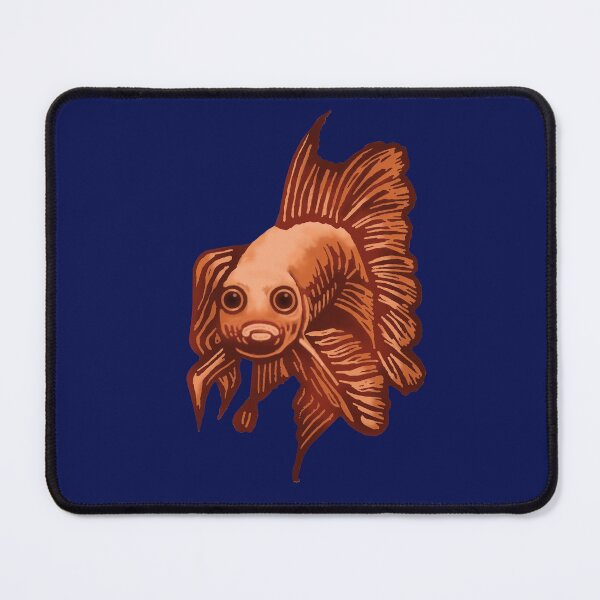 Item preview, Strange fish - golden siamese fighting fish designed and sold by SubmergeArt.