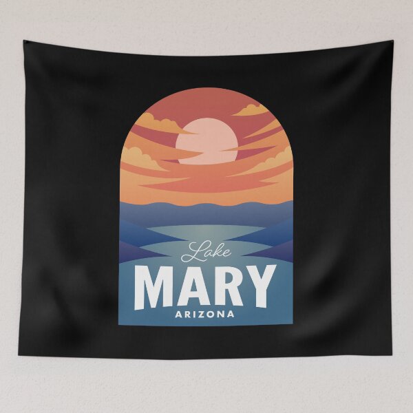 Item preview, Lake Mary AZ Retro Sunset designed and sold by HalpinDesign.