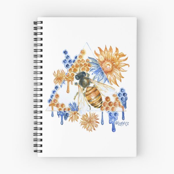 Item preview, Geometric Gold and Blue Honeybee designed and sold by Deming Fischer.