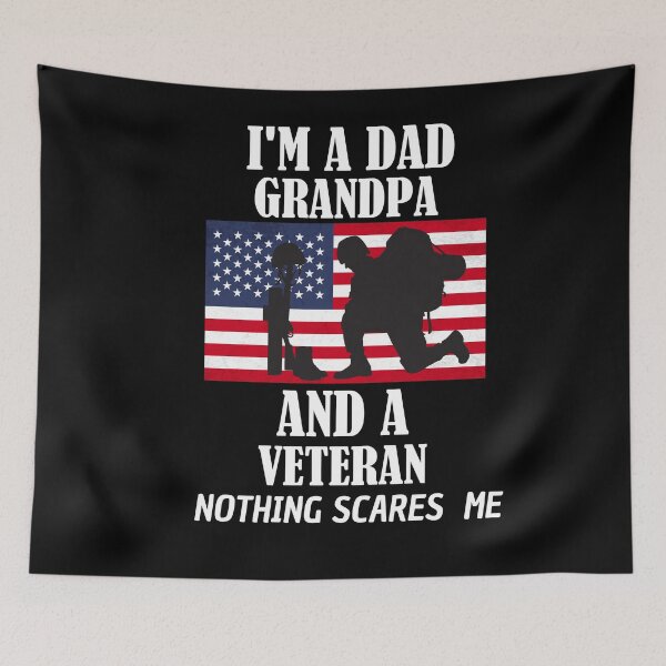 Item preview, Im A Dad Grandpa And A Veteran Nothing designed and sold by Club7Studios.