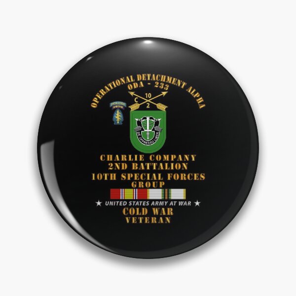 Item preview, Army - ODA 233 - C Co, 2nd Bn 10th SFG w COLD SVC X 300 designed and sold by Military Insignia Products.