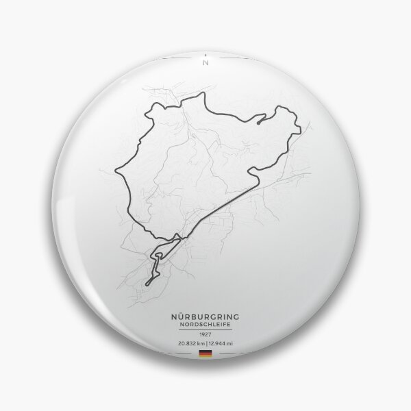 Artikelvorschau, Nurburgring Nordschleife Map entworfen und verkauft von KaroCars.