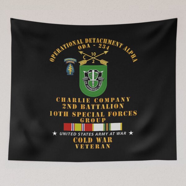 Item preview, Army - ODA 234 - C Co, 2nd Bn 10th SFG w COLD SVC designed and sold by Military Insignia Products.