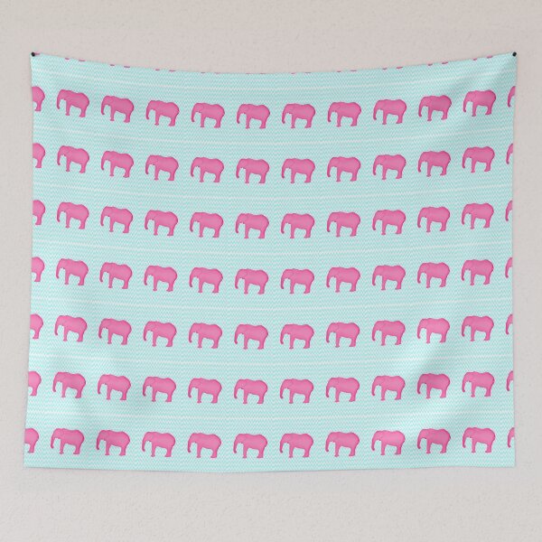Item preview, Pink Elephant Teal designed and sold by BeachBumFamily.