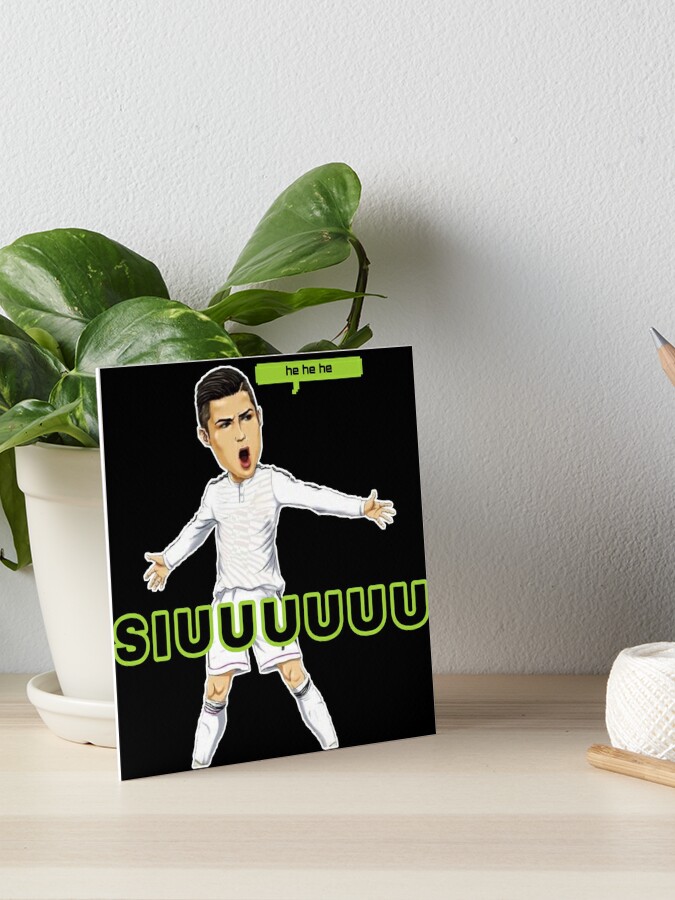 Cristiano Ronaldo - Siuuu | Art Board Print