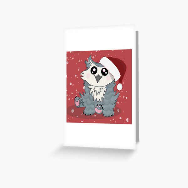 Festive owlbear Greeting Card