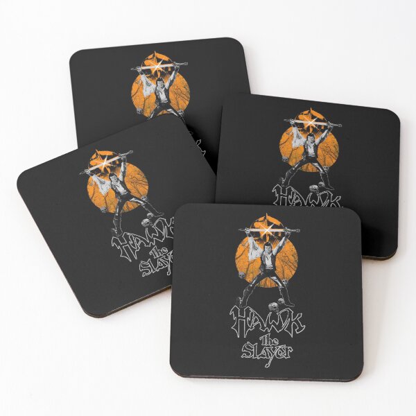 Item preview, Hawk The Slayer (orange background) designed and sold by nikafia.