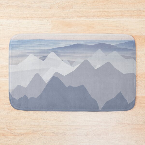 Item preview, Blue Mountains Abstract Minimalist Art Landscape designed and sold by Vimbuy.