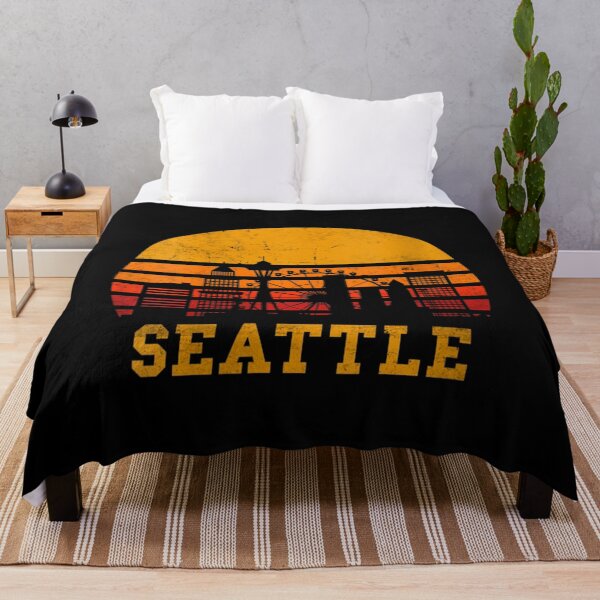 Item preview, Womens Retro Vintage Sunset Seattle Washington Skyline Souvenir designed and sold by keithldavis.