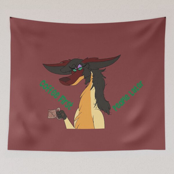 Item preview, Coffee First, People Later  designed and sold by AnacondragonArt.
