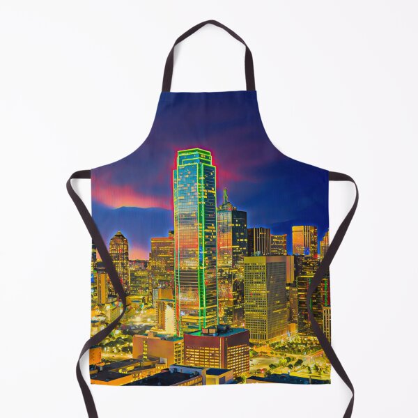 Item preview, Dallas at Night, Texas designed and sold by Sofia-Draws.