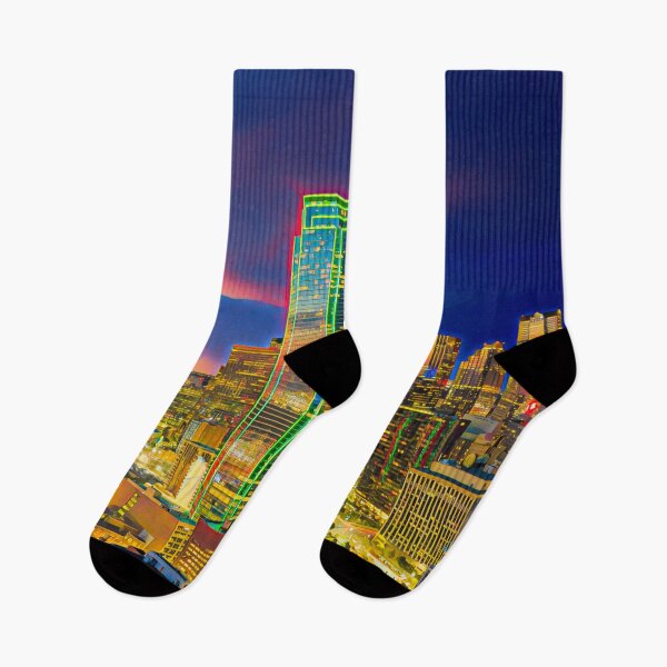 Item preview, Dallas at Night, Texas designed and sold by Sofia-Draws.