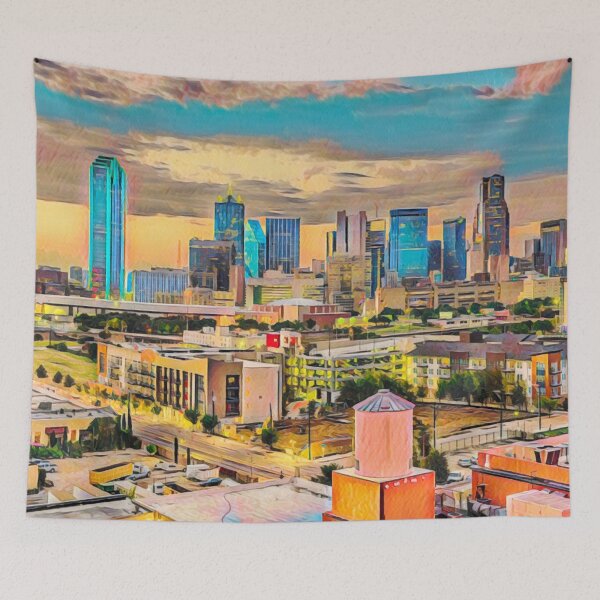 Item preview, Dallas Cityscape Texas designed and sold by Sofia-Draws.