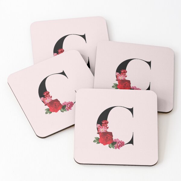 Item preview,  black Floral Letter C | English Alphabet Series  designed and sold by BYNANA80.