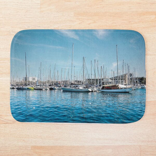 Item preview, Sailboats in Old Harbor, Barcelona Spain designed and sold by Andreea Eva Herczegh.