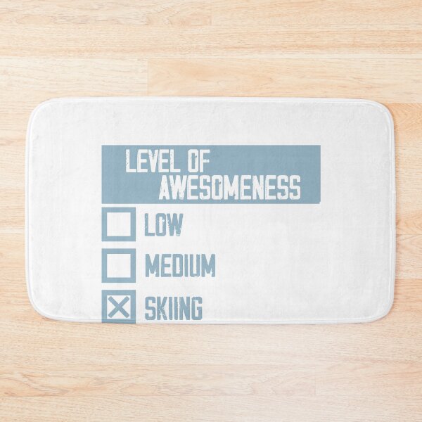 Item preview, Level of Awesomeness Low Medium Skiing designed and sold by ErmessThiings.