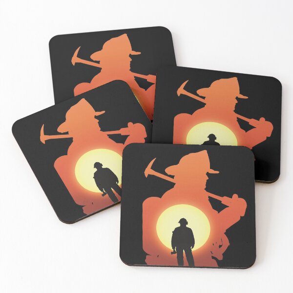 Item preview, Firefighter Poster Art designed and sold by Artsilhouette.