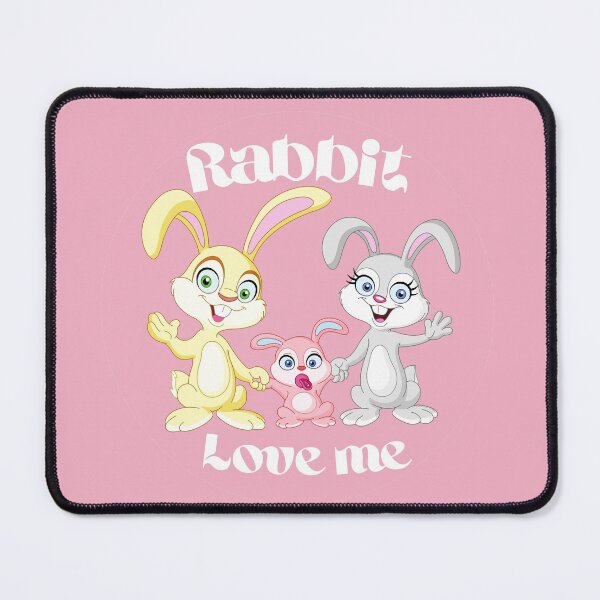 Rabbit love for me Mouse Pad