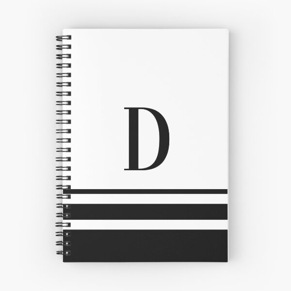 Item preview, Black Stripes Initial Letter D designed and sold by TimelessChic.