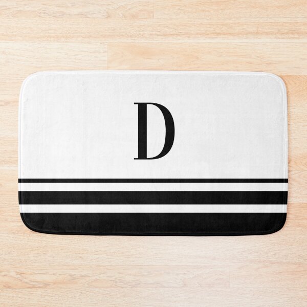 Item preview, Black Stripes Initial Letter D designed and sold by TimelessChic.