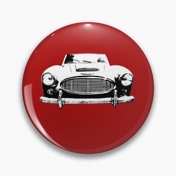 Item preview, Austin Healey 3000 1960s British classic car monoblock black and white designed and sold by soitwouldseem.