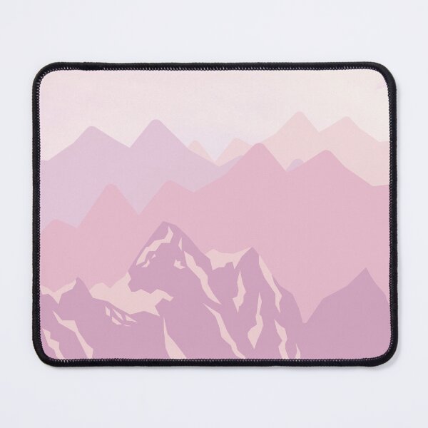 Item preview, Pink Mountains Abstract Minimalist Art Landscape designed and sold by Vimbuy.