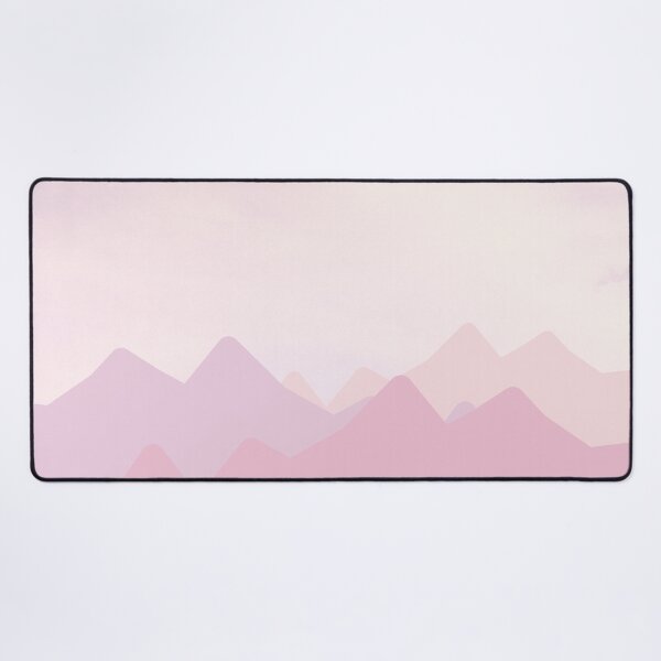 Item preview, Pink Mountains Abstract Minimalist Art Landscape designed and sold by Vimbuy.