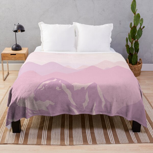 Item preview, Pink Mountains Abstract Minimalist Art Landscape designed and sold by Vimbuy.
