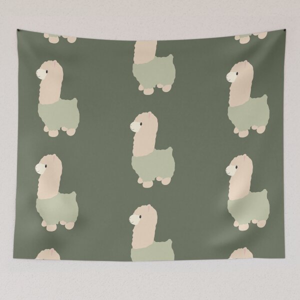 Item preview, Cute llama with matcha green sweater designed and sold by Bella510.