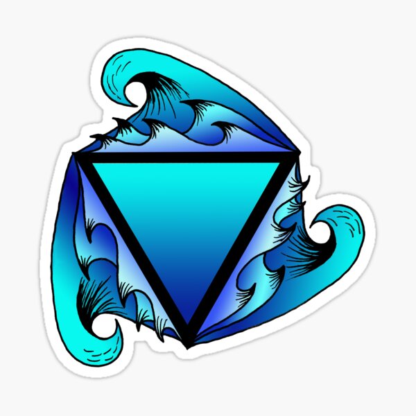 Infinite wave triangle pattern Sticker