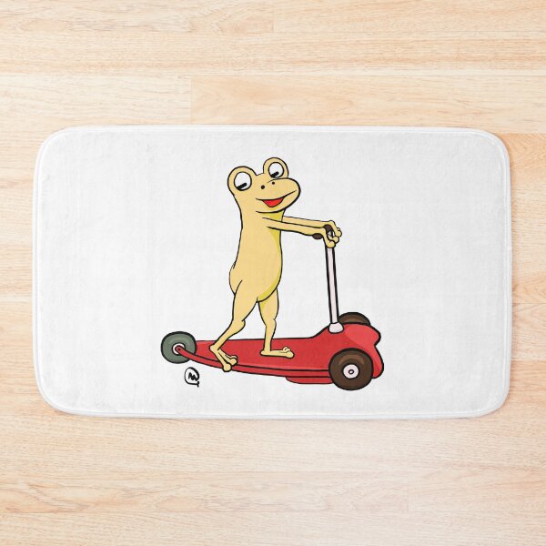 Item preview, Funny Frog On Scooter - Funny Animal Cartoons designed and sold by ViewerEqualsPhoton.