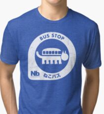Neko Bus Stop Tri-blend T-Shirt