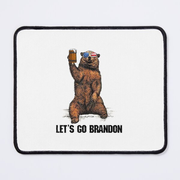 Item preview, Lets Go Brandon Bear Drinking Beer USA Flag Vintage designed and sold by willielmack.